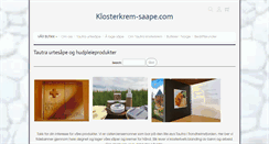 Desktop Screenshot of klosterkrem-saape.com